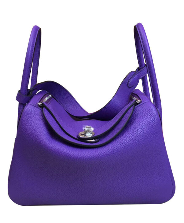 Hermes Linda Bag 26 Togo Leather Purple