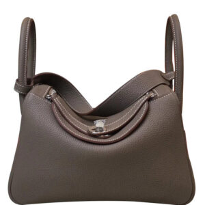 Hermes Linda Bag 26 Togo Leather Dark Gray