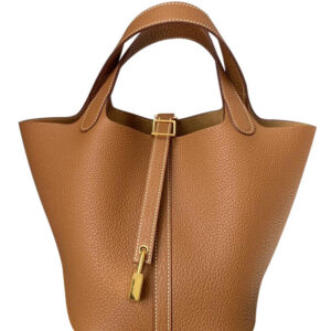 Hermes Picotin Lock Bag 22cm Light Coffee