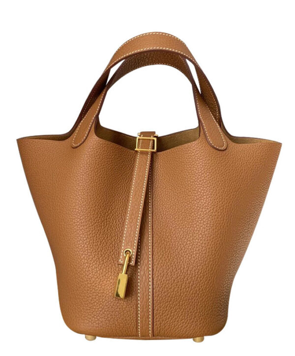 Hermes Picotin Lock Bag 22cm Light Coffee