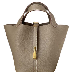 Hermes Picotin Lock Bag 22cm Gray