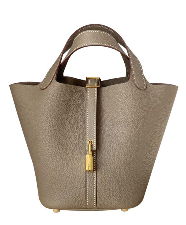 Hermes Picotin Lock Bag 22cm Gray