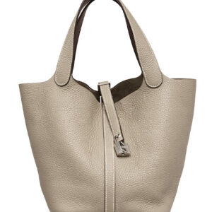 Hermes Picotin Lock Togo Bag 18cm Gray