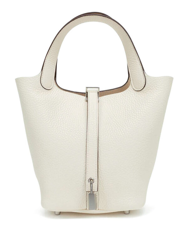 Hermes Picotin Lock Togo Bag 18cm Cream