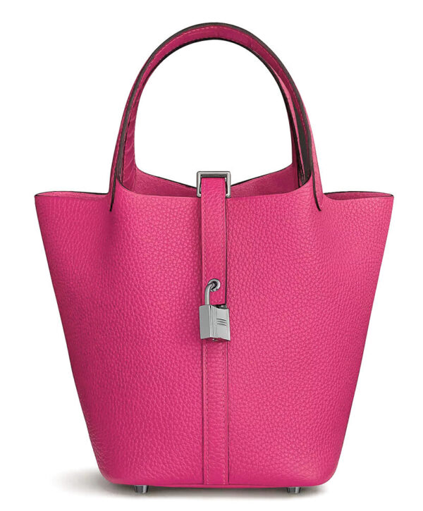 Hermes Picotin Lock Togo Bag 18cm Peachblow