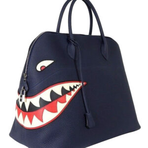 Hermes Runway Shark Bolide Bag Dark Blue