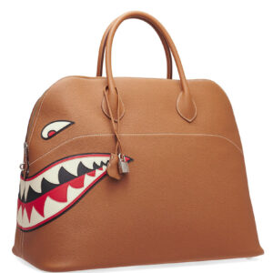 Hermes Runway Shark Bolide Bag Light Coffee