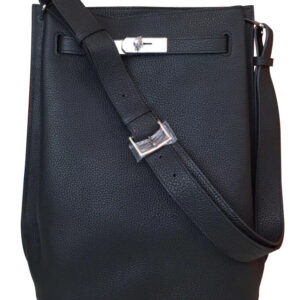 Hermes So Kelly Bag 22 Togo Leather Black