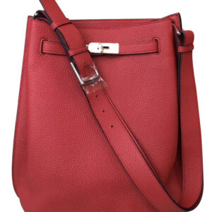 Hermes So Kelly Bag 22 Togo Leather Red