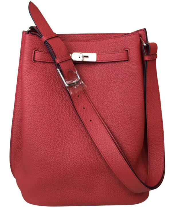 Hermes So Kelly Bag 22 Togo Leather Red