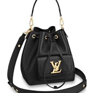 Louis Vuitton Lockme Bucket Bag M57687 M57689 Black