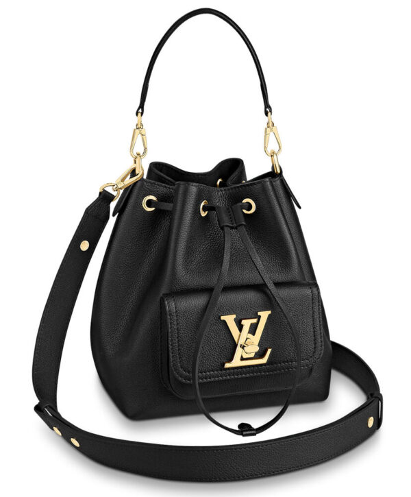 Louis Vuitton Lockme Bucket Bag M57687 M57689 Black