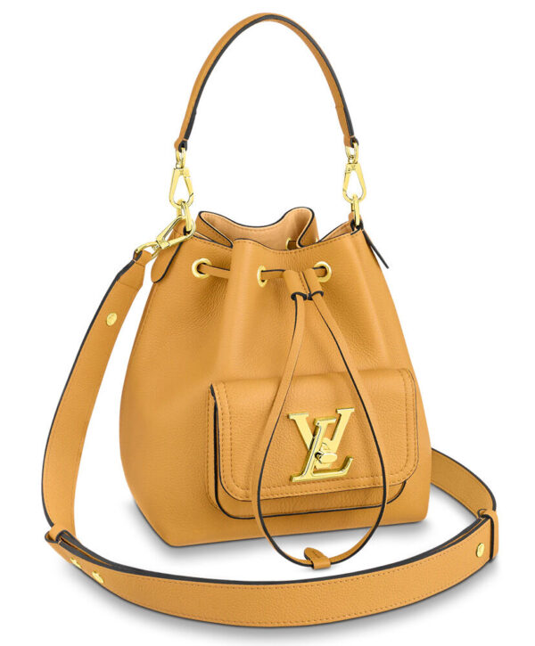 Louis Vuitton Lockme Bucket Bag M57687 M57689 Light Coffee