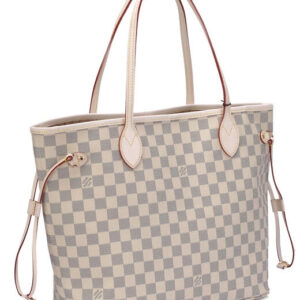 Louis Vuitton damier azur canvas neverfull MM N51107 White