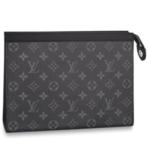 Louis Vuitton Pochette Voyage MM Monogram Eclipse Travel Accessories M61692 Black