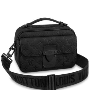 Louis Vuitton S Lock Messenger Bag M58489 Black