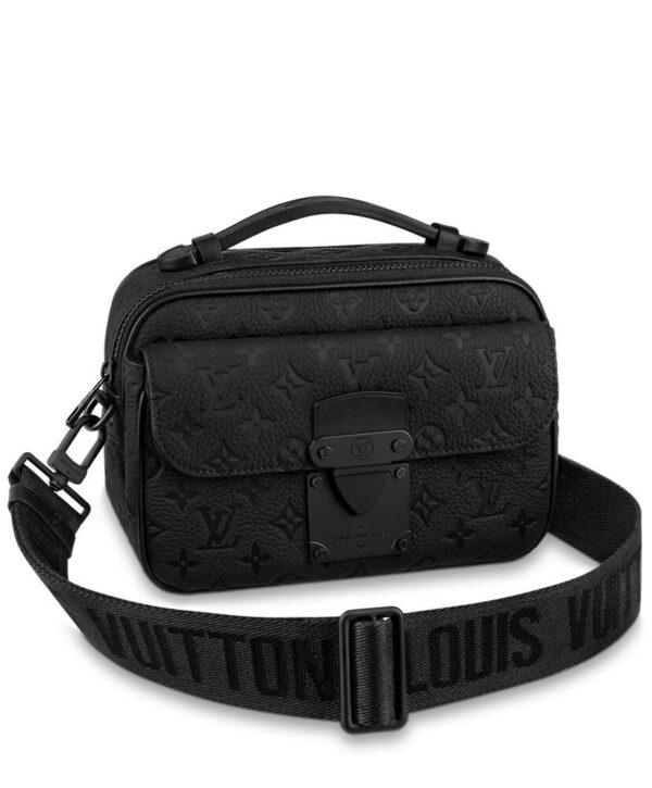 Louis Vuitton S Lock Messenger Bag M58489 Black