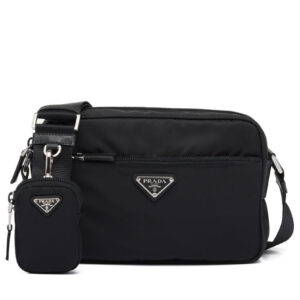 Prada Re-Nylon Shoulder Bag 1BC167 Black