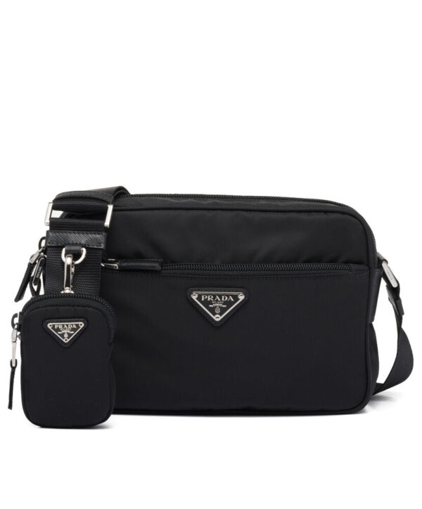 Prada Re-Nylon Shoulder Bag 1BC167 Black