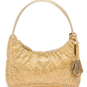 Prada Satin Mini-bag With Crystals 1BC515 Golden