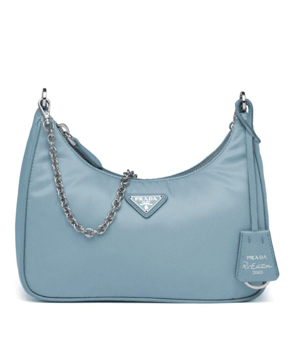 Prada Re-Edition 2005 nylon shoulder bag Light Blue