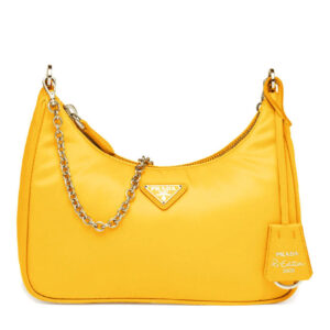 Prada Re-Edition 2005 nylon shoulder bag Yellow