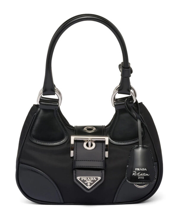 Prada Moon Re-Nylon And Leather Bag 1BA381