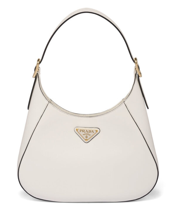 Prada Leather Shoulder Bag 1BC179 Cream