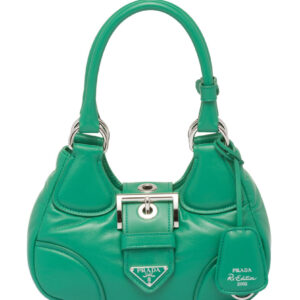 Prada Moon Padded Nappa-leather Bag 1BA381 Green