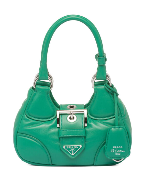 Prada Moon Padded Nappa-leather Bag 1BA381 Green