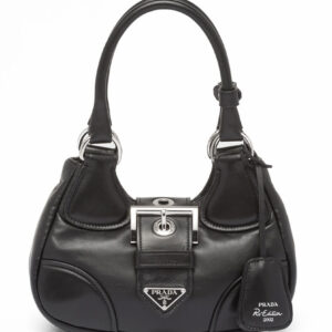 Prada Moon Padded Nappa-leather Bag 1BA381 Black