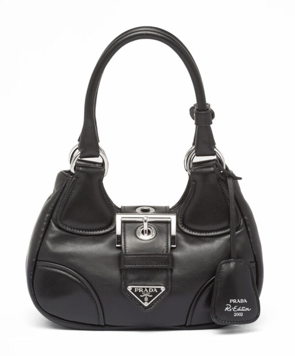 Prada Moon Padded Nappa-leather Bag 1BA381 Black