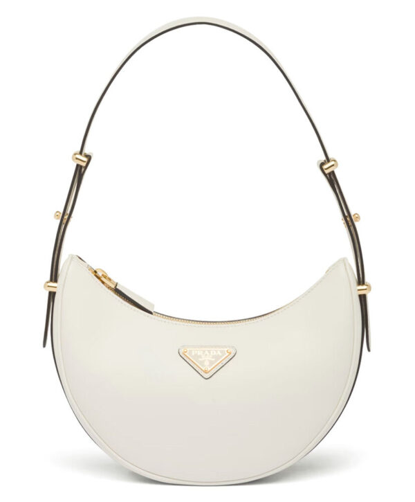 Prada Leather Shoulder Bag 1BC194 Cream