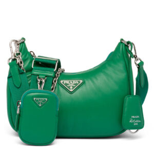 Prada Padded Nappa-leather Prada Re-Edition 2005 Shoulder Bag 1BH204 Green