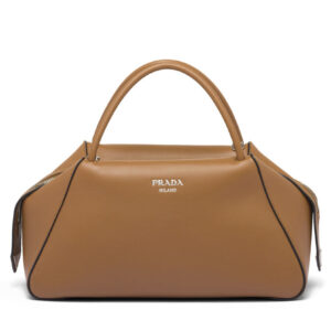 Prada Medium Leather Prada Supernova Handbag 1BA365 Coffee