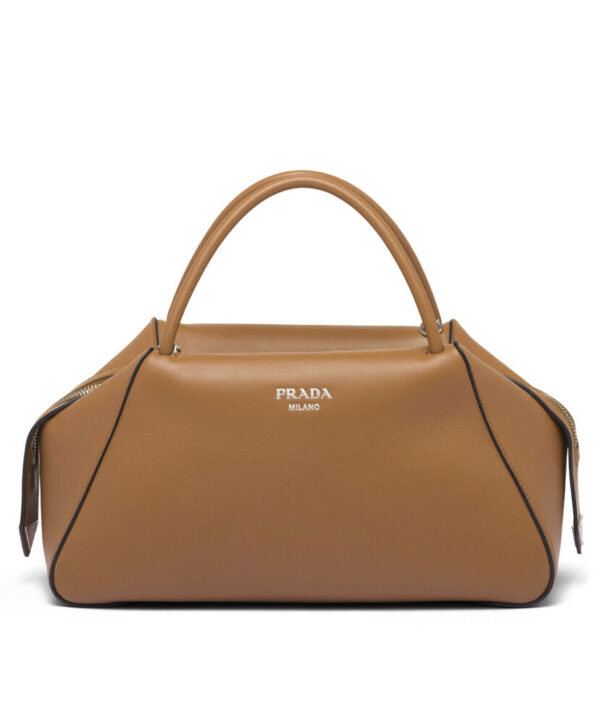 Prada Medium Leather Prada Supernova Handbag 1BA365 Coffee