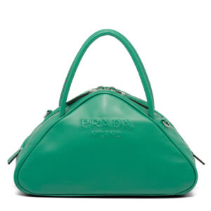 Prada Leather Prada Triangle Bag Green