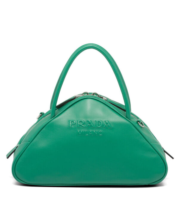 Prada Leather Prada Triangle Bag Green