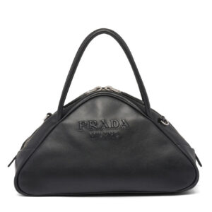 Prada Leather Prada Triangle Bag Black