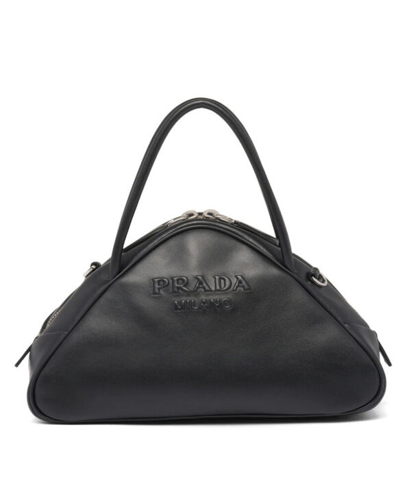 Prada Leather Prada Triangle Bag Black