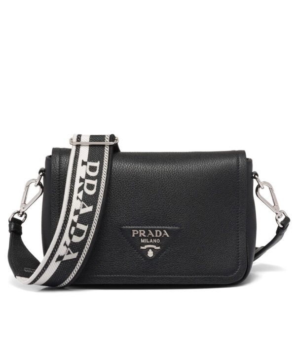 Prada Leather Shoulder Bag 1BD314 Black