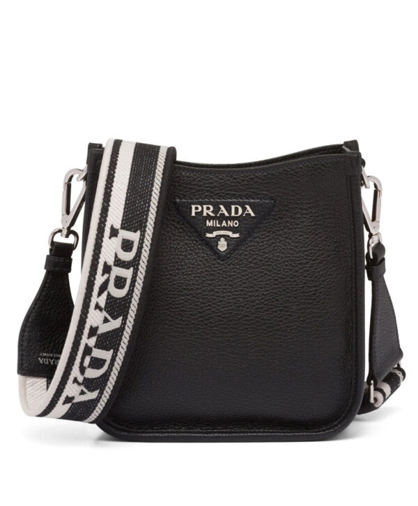 Prada Leather Mini Shoulder Bag 1BH191 Black