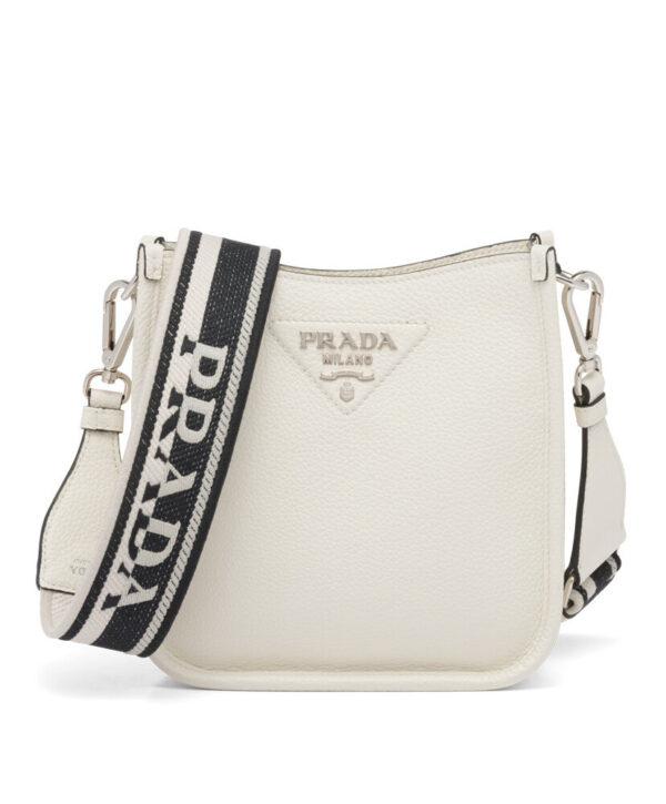 Prada Leather Mini Shoulder Bag 1BH191 Cream