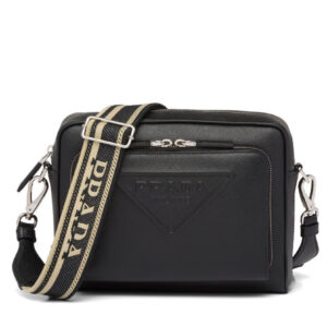 Prada Saffiano Leather Shoulder Bag 2VH152 Black