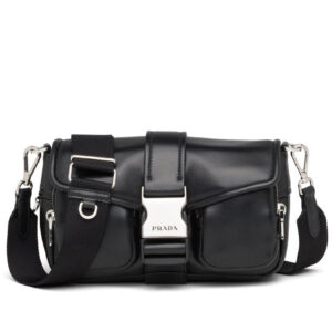 Prada Pocket Nappa Leather Bag 1BD295 Black