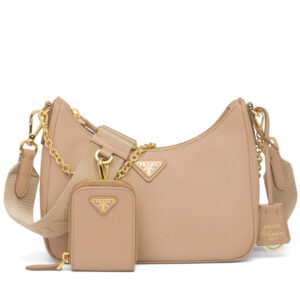 Prada Re-Edition 2005 Saffiano leather bag 1BH204 Apricot