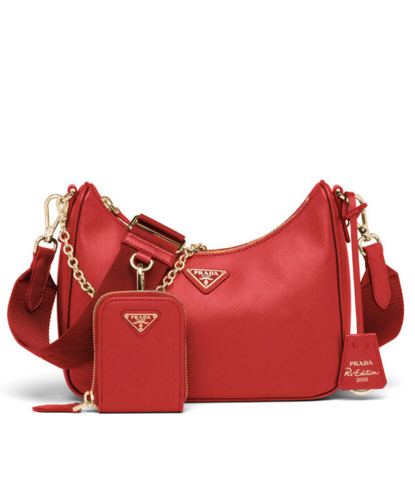 Prada Re-Edition 2005 Saffiano leather bag 1BH204 Red