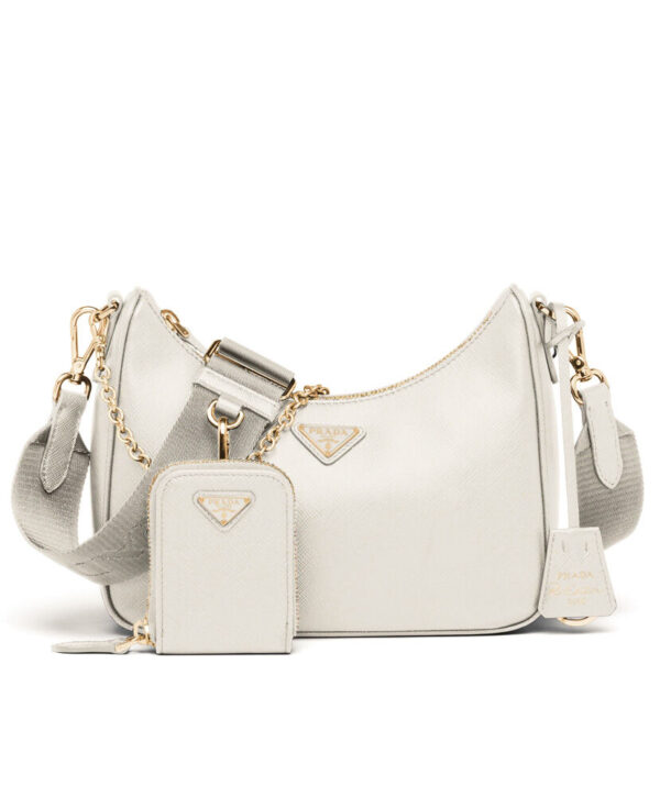 Prada Re-Edition 2005 Saffiano leather bag 1BH204 White