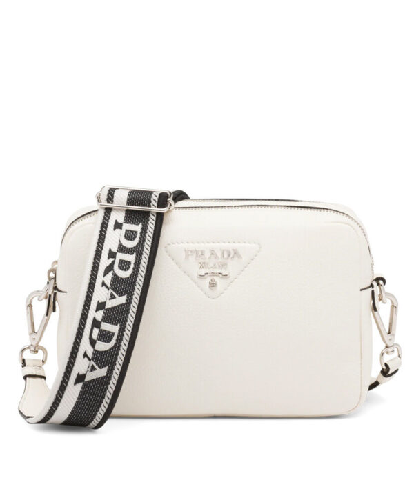 Prada Leather Bag With Shoulder Strap Cream