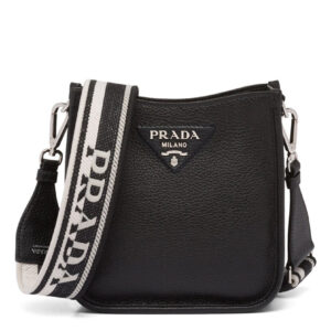 Prada Leather Mini Shoulder Bag Black